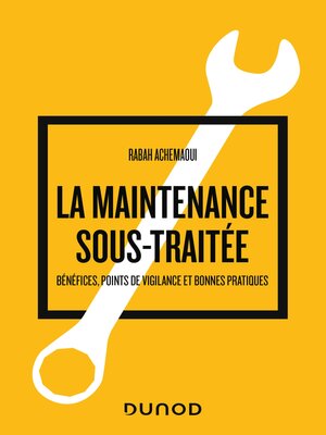 cover image of La maintenance sous-traitée